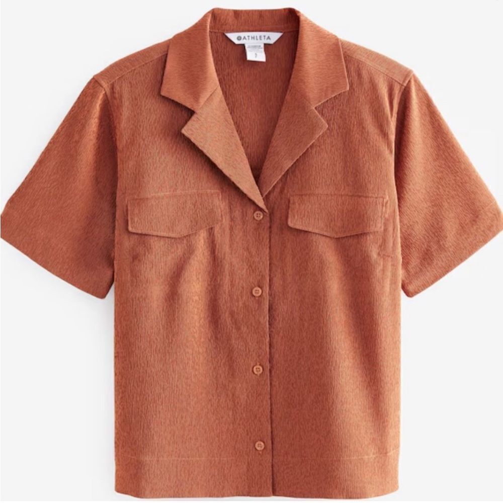 Athleta Echo Top NEW with tagsāSize XS Textured Brown
